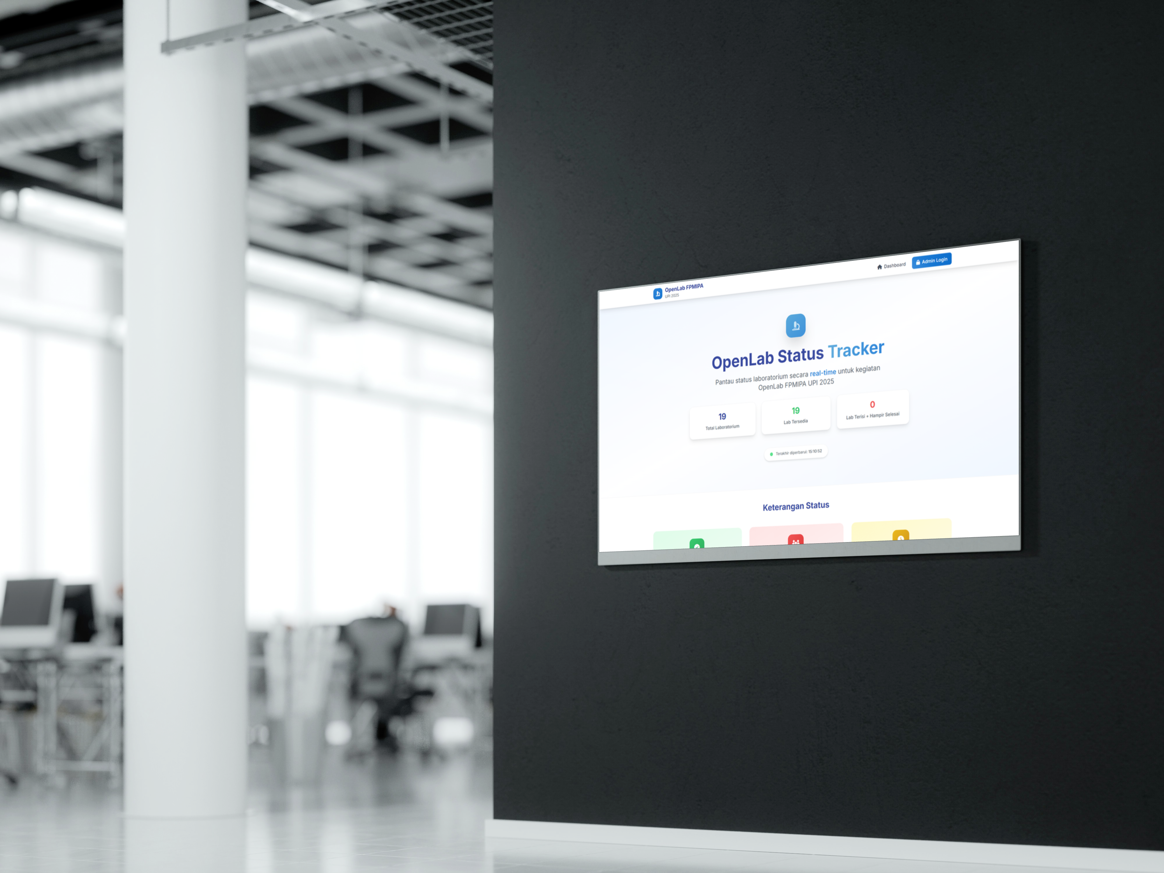 OpenLab Status Tracker – FPMIPA UPI